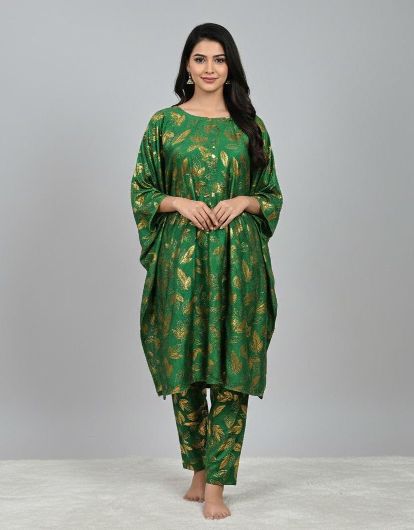 ZWPC 56 Gold Printed Unstitched 2 Pcs