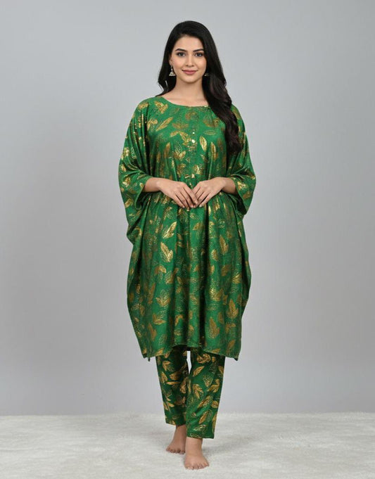 ZWPC 56 Gold Printed Unstitched 2 Pcs