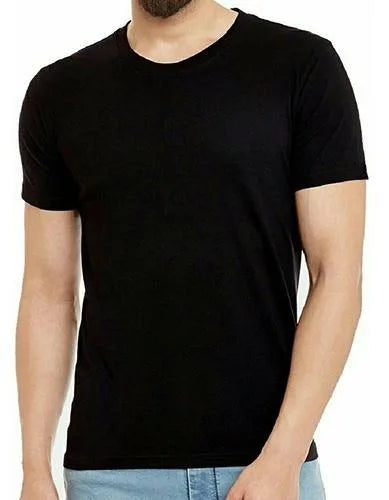 Black Round Neck T-Shirt